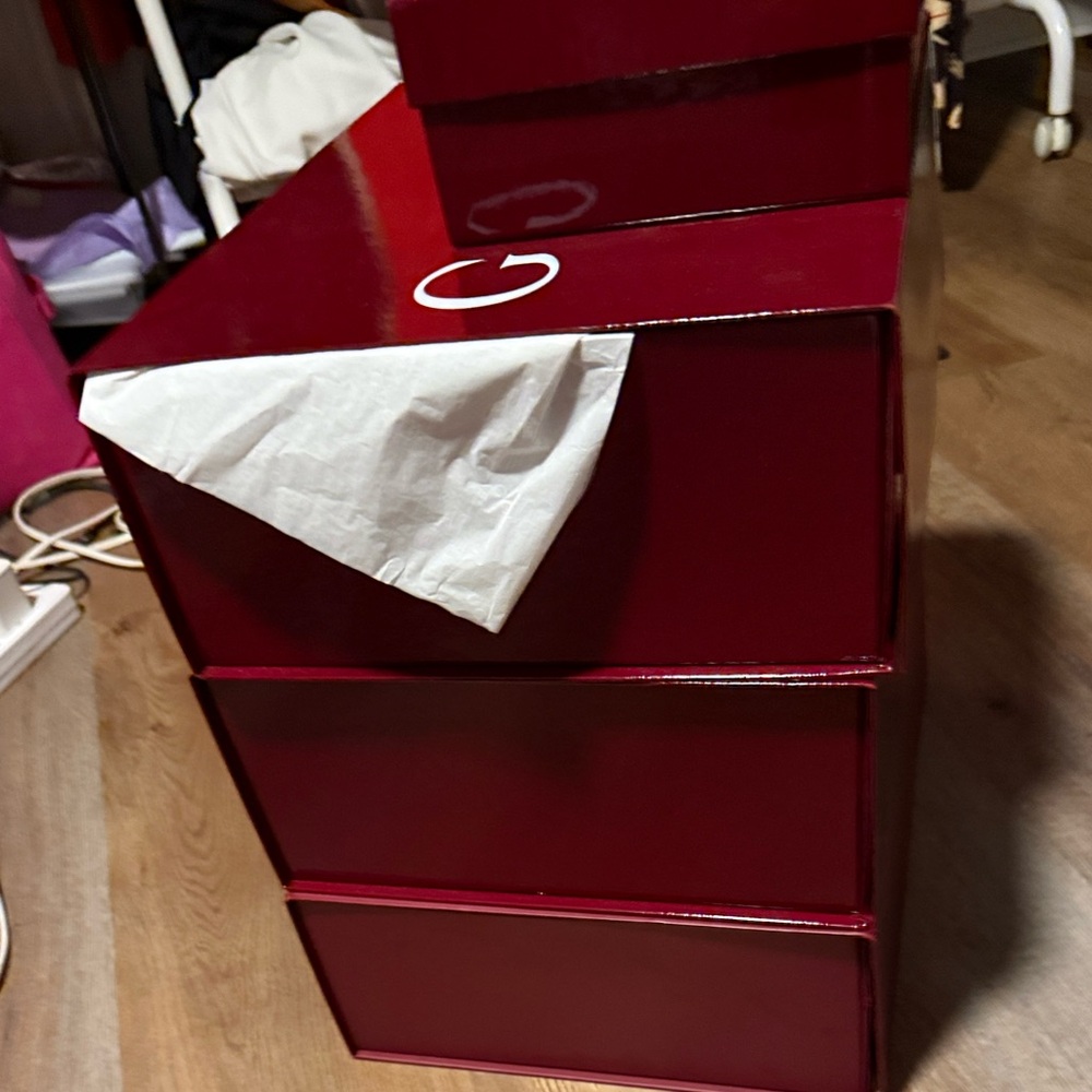 Gucci Maroon Decorative Box Set-4 Boxes - Picture 10 of 13